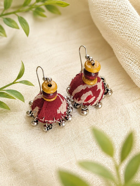 RED YELLOW JHUMKI