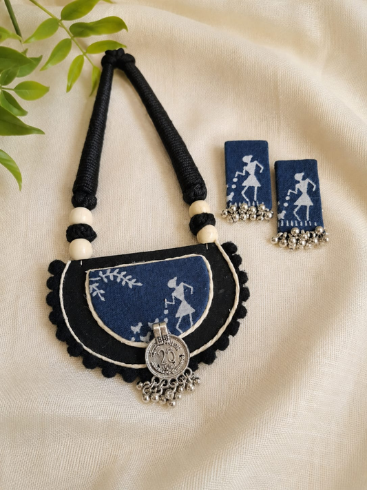 INDIGO CHANDRAKALA NECKLACE SET
