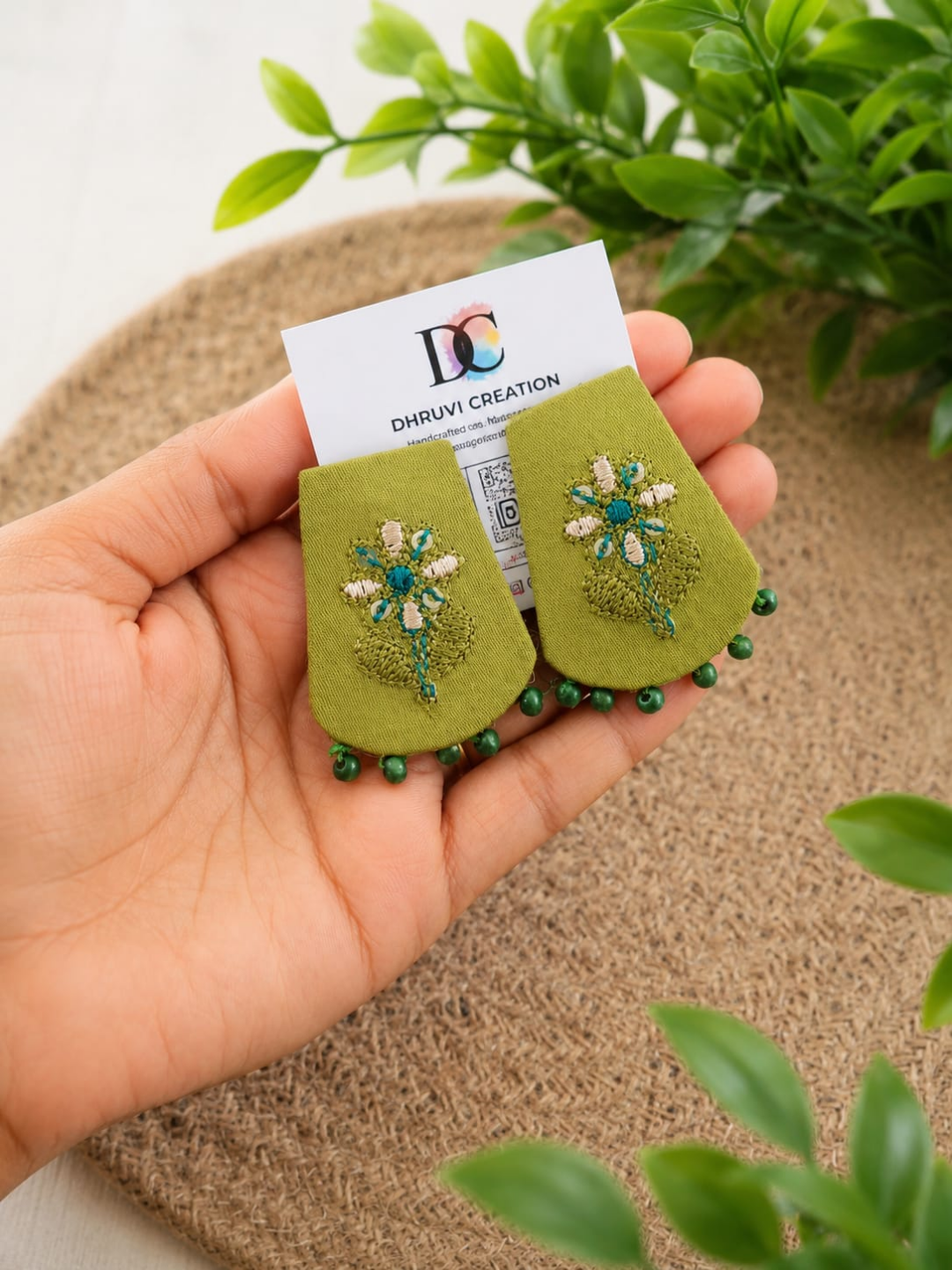 OLIVE BLOOM EARRING