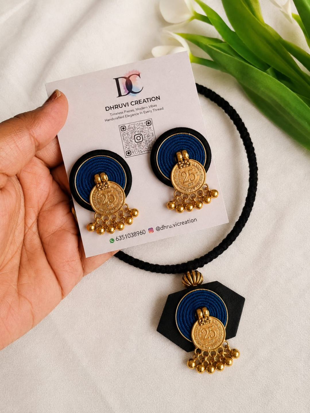 ANTIQUE TRADITIONAL BLUE HASLI